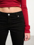 Фото #4 товара Monki Wakumi low waisted boot cut jeans in black dark washed black