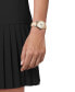 ფოტო #5 პროდუქტის Unisex Swiss PR 100 Cream Leather Strap Watch 34mm