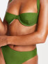 Фото #3 товара 4th & Reckless aimi underwired bikini top in khaki