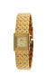 Фото #1 товара Women's Luxury 23K Gold Plated Small Square Weave Bracelet