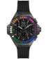 ფოტო #1 პროდუქტის Unisex Chronograph Black Silicone Strap Watch 42mm