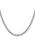 ფოტო #1 პროდუქტის Stainless Steel Polished 4mm Curb Chain Necklace