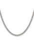 ფოტო #1 პროდუქტის Stainless Steel Polished 4mm Curb Chain Necklace