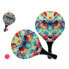 Фото #1 товара Пляжные лопатки с мячом 38 x 23,5 x 0,6 cm Разноцветный
