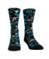 Men's and Women's Socks San Jose Sharks Allover Logo and Paint Crew Socks Сине-черный, S/M - фото #1