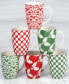 Фото #8 товара Winter Medley 16 oz Mugs Set of 6, Service for 6