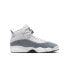 [323419-121] Grade School Air Jordan 6 RINGS GS 'WHITE COOL GREY'