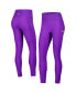 Фото #2 товара Women's Purple LSU Tigers 7/8 Mixed Media Pocket iLeggings