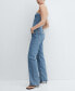 Фото #2 товара Women's Strapless Denim Jumpsuit