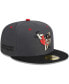 Фото #3 товара Men's Gray Cedar Rapids Kernels Theme Nights Cedar Rapids Mat Grapplers 59FIFTY Fitted Hat