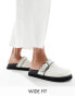 Фото #1 товара RAID Wide Fit Nellie platform mules in cream