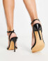 Truffle Collection barely there square toe stilletto heeled sandals in black