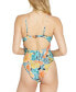 Фото #2 товара Juniors' Take It Easy Printed Cutout One-Piece Swimsuit