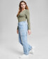 ფოტო #3 პროდუქტის Women's High Rise Utility Denim Jeans