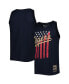 Фото #1 товара Men's Navy Detroit Tigers Cooperstown Collection Stars and Stripes Tank Top