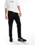 Фото #1 товара Hollister slim straight tech cotton nylon chinos in black