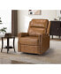 Chapas Transitional Wooden Upholstered Recliner with Metal Base