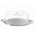 Фото #1 товара Посуда столовая Hendi 980101 - Тарелка из нержавеющей стали с прозрачной крышкой d 300 мм
