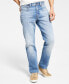 Фото #8 товара Men's Relaxed Straight Driven Stretch Jeans
