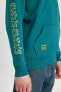 Keith Haring Oversize Fit Sırt Baskılı Kapüşonlu Sweatshirt B0370ax23wn