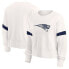 Фото #1 товара NFL New England Patriots Women's Primary Antique Long Sleeve Crew Fleece