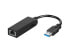 D-Link DUB-1312 - Internal - Wired - USB - Ethernet - 1000 Mbit/s - Black