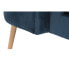 Armchair DKD Home Decor Blue Natural Polyester Velvet Wood Metal 78 x 78 x 78 cm