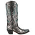 Фото #1 товара Corral Boots Art 21 Studs Metallic Snip Toe Cowboy Womens Black Casual Boots C3