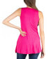 Women's Scoop Neck Sleeveless Tunic Top