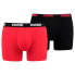 PUMA Basic boxers 2 units Красно-черный, M - фото #1