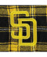 Фото #5 товара Men's Black, Gold San Diego Padres Ledger Flannel Boxers