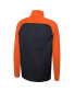 Men's Navy Chicago Bears Combine Authentic O-Line Raglan Half-Zip Jacket