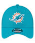 ფოტო #3 პროდუქტის Men's Aqua Miami Dolphins A-Frame Trucker 9FORTY Adjustable Hat