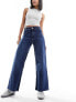 Mango baggy wide leg jeans in blue