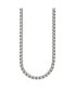 Stainless Steel Polished 24 inch Fancy Box Chain Necklace