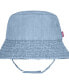 ფოტო #4 პროდუქტის Baby Boys Denim Romper and Bucket Hat Set