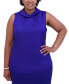 ფოტო #5 პროდუქტის Women's Sleeveless Scarf-Neck Top