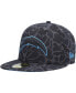 Фото #1 товара Men's Black Los Angeles Chargers Amoeba Camo 59FIFTY Fitted Hat