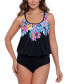 Фото #1 товара Women's Scoop-Neck Blouson Tankini Top