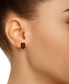 ფოტო #4 პროდუქტის Garnet (3-7/8 ct. t.w.) Stud Earrings in 14K Yellow Gold or 14K White Gold