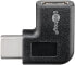 Фото #2 товара Goobay USB-C to USB-C Adapter, 90°, Black, USB Type-C, USB Type-C, Black