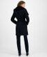 ფოტო #3 პროდუქტის Women's Belted Faux-Fur-Collar Coat