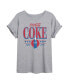 ფოტო #1 პროდუქტის Hybrid Apparel Trendy Juniors Coca Cola Graphic Oversized Tee