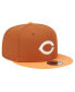 Men's Brown Cincinnati Reds Spring Color Two-Tone 9FIFTY Snapback Hat