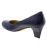 Фото #5 товара Trotters Penelope T1355-427 Womens Blue Wide Leather Pumps Heels Shoes 6