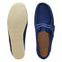 Фото #7 товара Clarks Wallabee 26172723 Womens Blue Suede Oxfords & Lace Ups Casual Shoes