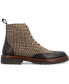 Фото #2 товара Men's Livingston Handcrafted Leather and Wool Dress Lace-up Rubber Sole Boots
