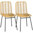 2 Rattan Esszimmerstühle 835-854V00YL - фото #2