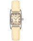 ფოტო #1 პროდუქტის Women's Swiss American Classic Small Second Beige Leather Strap Watch 24x27mm