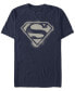 Фото #1 товара Men's Superman Spray Logo Short Sleeve T-shirt